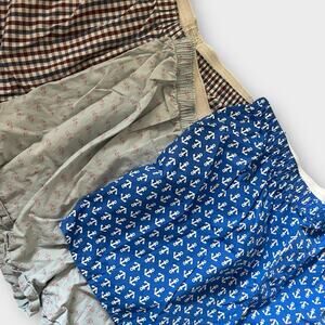 3 Pairs J Crew Boxers Men's XL 3 Pair Blue red Boxer Shorts